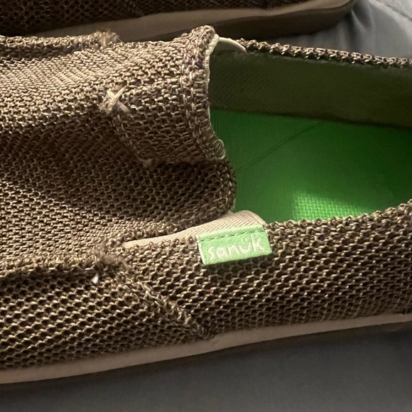 Sanuk Brown Casual Loafers Slip-Ons - Picture 2 of 6